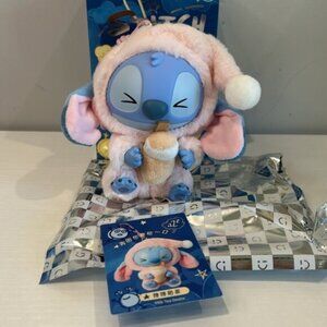 MINISO DISNEY STITCH Eat Before sleep Plush Keychain Collection blind box